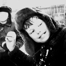 Снежки | Дети. 1974 г., г.Северодвинск. Фото #C199.