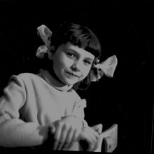 Портрет Жени Довгоруковой | Дети. 1974 г., г.Северодвинск. Фото #C202.