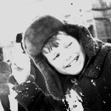 Снежки | Дети. 1974 г., г.Северодвинск. Фото #C211.