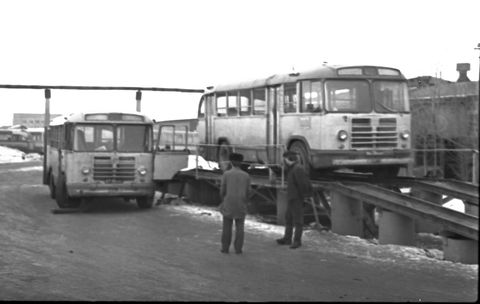 Автобусы ЗиЛ-158 | Транспорт. 1975 г., г.Северодвинск. Фото #C67.