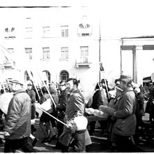 Демонстрация 1 мая | Общественная жизнь. 1975 г., г.Северодвинск. Фото #C80.