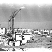 Кварталы на краю города | Строительство. 1975 г., г.Северодвинск. Фото #C119.