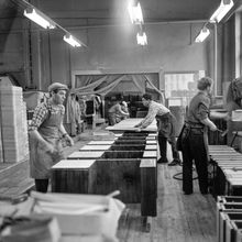На мебельной фабрике | Предприятия. 1975 г., г.Северодвинск. Фото #C1743.