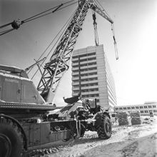 Строительство горбольницы №2 | Строительство. 1976 г., г.Северодвинск. Фото #C14624.
