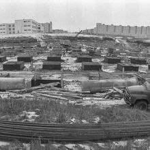 Панорама строительства | Строительство. 1980 г., г.Северодвинск. Фото #C14628.