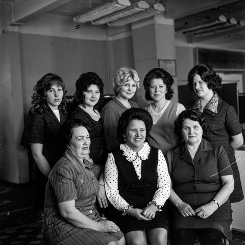 Женский коллектив | Горожане. 1977 г., г.Северодвинск. Фото #C14623.
