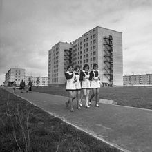Старшеклассницы | Школа. 1978 г., г.Северодвинск. Фото #C7231.