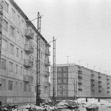 Дом строится | Строительство. 1978 г., г.Северодвинск. Фото #C14148.