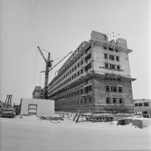 Дом строится | Строительство. 1978 г., г.Северодвинск. Фото #C14153.