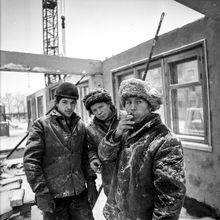 Строители | Строительство. 1978 г., г.Северодвинск. Фото #C14155.