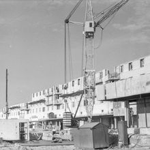 Строится дом | Строительство. 1978 г., г.Северодвинск. Фото #C13062.