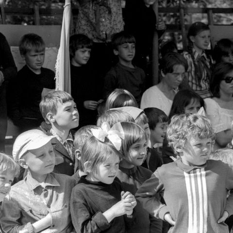 Зрители | Школа. 1978 г., г.Северодвинск. Фото #C13025.