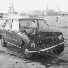 Автомобиль "Жигули" после аварии | Транспорт. 1979 г., г.Северодвинск. Фото #C384.