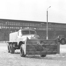 Новый снегоочиститель | Транспорт. 1979 г., г.Северодвинск. Фото #C2321.