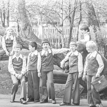 группа мальчиков | Культура. 1979 г., г.Северодвинск. Фото #C435.