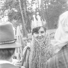 женщина с бородой Нептуна на празднике | Культура. 1979 г., г.Северодвинск. Фото #C1124.