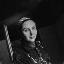 портрет женщины-строителя | Горожане. 1979 г., г.Северодвинск. Фото #C495.