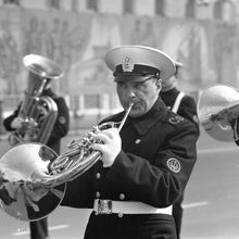 портрет моряка-трубача | Горожане. 1979 г., г.Северодвинск. Фото #C496.