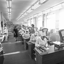 В классе продавцов учебно-производственного комбината | Школа. 1979 г., г.Северодвинск. Фото #C799.