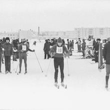 Участник лыжных соревнований | Спорт. 1979 г., г.Северодвинск. Фото #C2508.