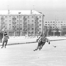 Хоккейный матч | Спорт. 1979 г., г.Северодвинск. Фото #C2771.