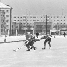 Хоккейный матч | Спорт. 1979 г., г.Северодвинск. Фото #C2772.