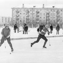 Хоккейный матч | Спорт. 1979 г., г.Северодвинск. Фото #C2774.