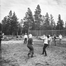 соревнование по воллейболу на одной из заводских баз отдыха | Спорт. 1979 г., г.Северодвинск. Фото #C900.