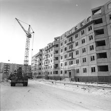 строительство дома | Строительство. 1979 г., г.Северодвинск. Фото #C917.