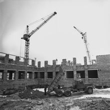 строительство школы | Строительство. 1979 г., г.Северодвинск. Фото #C925.