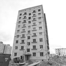 одноподъездный девятиэтажный дом | Строительство. 1979 г., г.Северодвинск. Фото #C929.