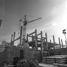 строится дом | Строительство. 1979 г., г.Северодвинск. Фото #C939.