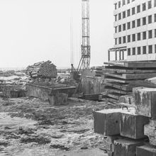 Стройплощадка | Строительство. 1979 г., г.Северодвинск. Фото #C2797.