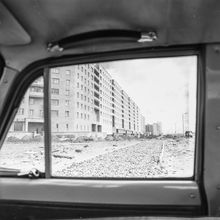 вид на гоод из окна автомобиля | Виды города. 1979 г., г.Северодвинск. Фото #C996.