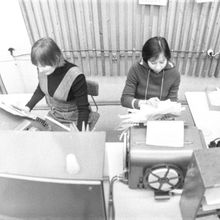 Телеграфистки за работой вид сверху | Предприятия. 1979 г., г.Северодвинск. Фото #C336.