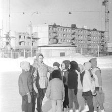 Тренировка в секции фигурного катания | Спорт. 1980 г., г.Северодвинск. Фото #C3942.