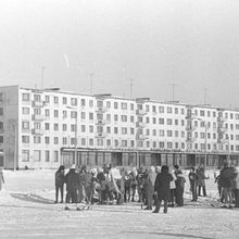 Лыжные соревнования на Театральном озере | Спорт. 1980 г., г.Северодвинск. Фото #C3946.