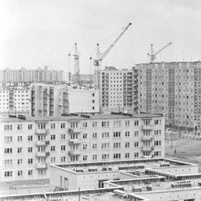 Строятся новые кварталы | Строительство. 1980 г., г.Северодвинск. Фото #C4755.