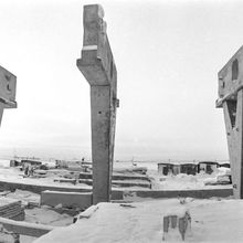 Строится дом | Строительство. 1980 г., г.Северодвинск. Фото #C15760.