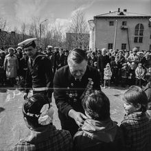 Прием в пионеры | Общественная жизнь. 1980 г., г.Северодвинск. Фото #C4016.