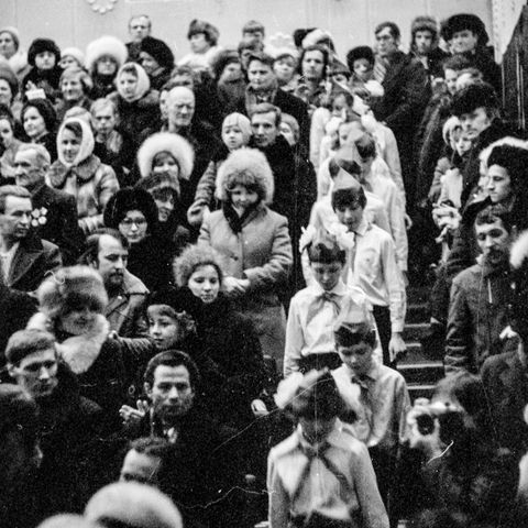 Торжественное мероприятие | Школа. 1981 г., г.Северодвинск. Фото #C16029.