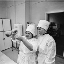 Лаборанты | Медицина. 1981 г., г.Северодвинск. Фото #C16949.