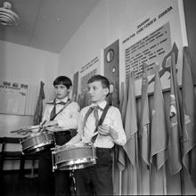Юные барабанщики | Школа. 1981 г., г.Северодвинск. Фото #C12753.