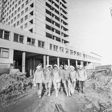Отделочники | Строительство. 1981 г., г.Северодвинск. Фото #C12730.