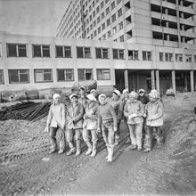 Отделочники | Строительство. 1981 г., г.Северодвинск. Фото #C12736.