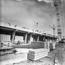 Строительство нового дома | Строительство. 1981 г., г.Северодвинск. Фото #C12741.