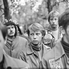Бойцы студенческого отряда | Горожане. 1982 г., г.Северодвинск. Фото #C9424.