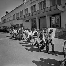 Отряд детского школьного лагеря | Школа. 1982 г., г.Северодвинск. Фото #C14677.
