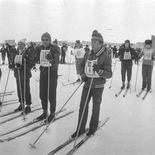 Участники лыжных соревнований | Спорт. 1982 г., г.Северодвинск. Фото #C14426.