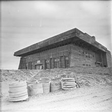 Строительство драмтеатра | Строительство. 1982 г., г.Северодвинск. Фото #C14690.